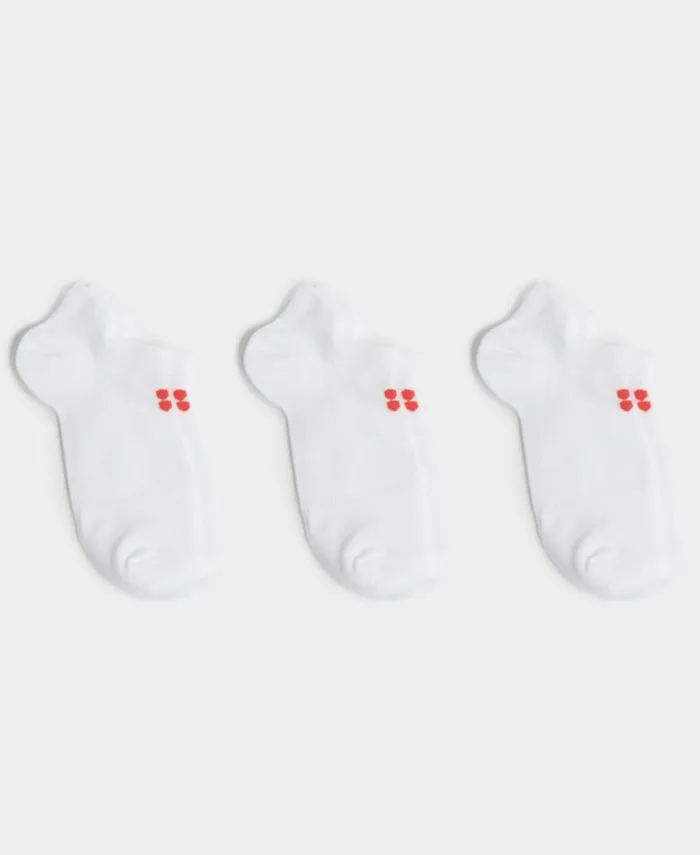 Women Lightweight Trainer Socks 3 Pack White A Sweaty Betty Underwear