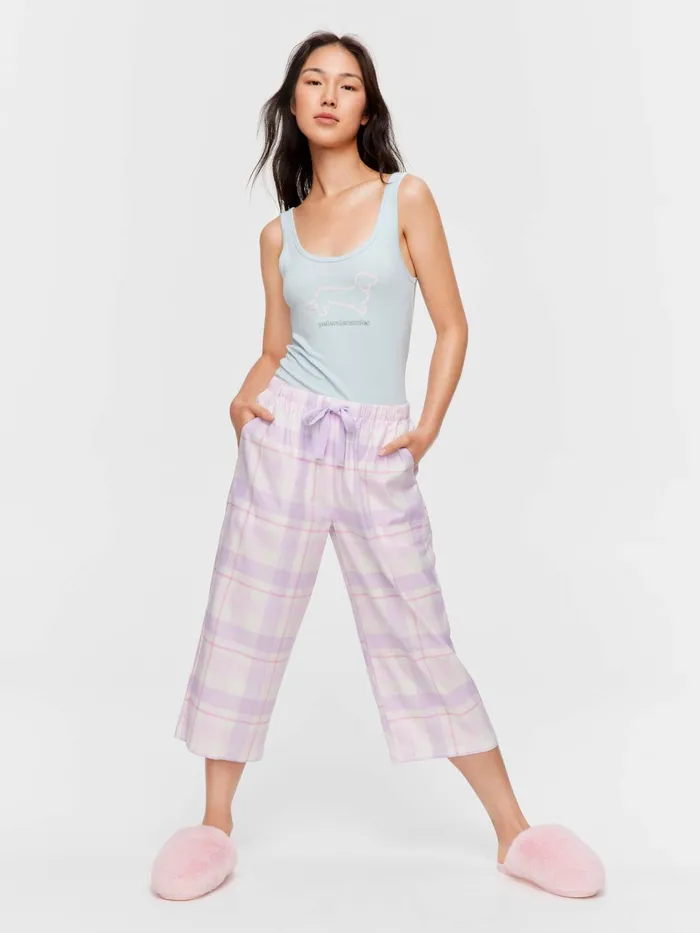 Women Lilac Check 34 Pj Pant Multi Peter Alexander Pants
