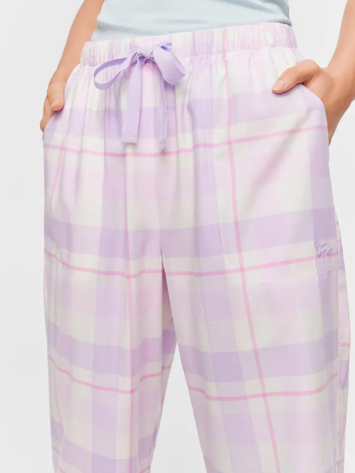 Women Lilac Check 34 Pj Pant Multi Peter Alexander Pants