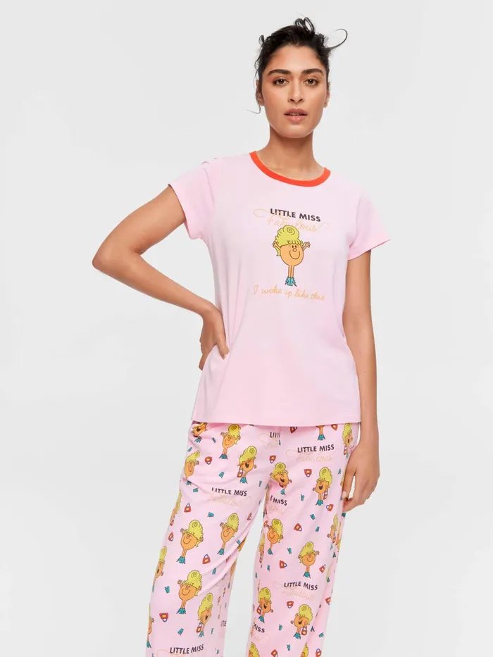 Women Little Miss Fabulous Tee Pink Peter Alexander Tops