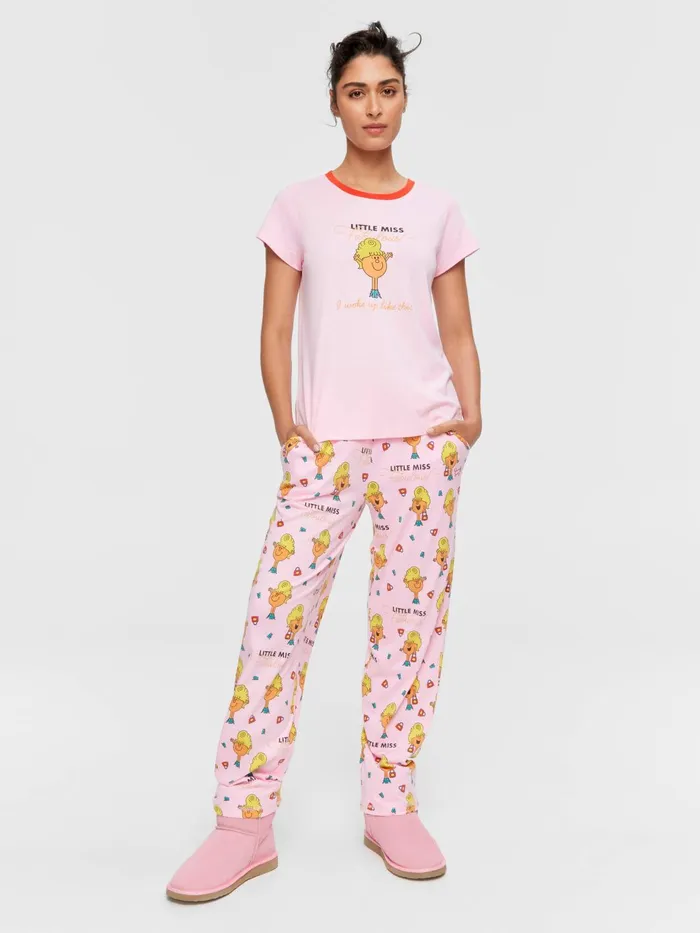 Women Little Miss Fabulous Tee Pink Peter Alexander Tops