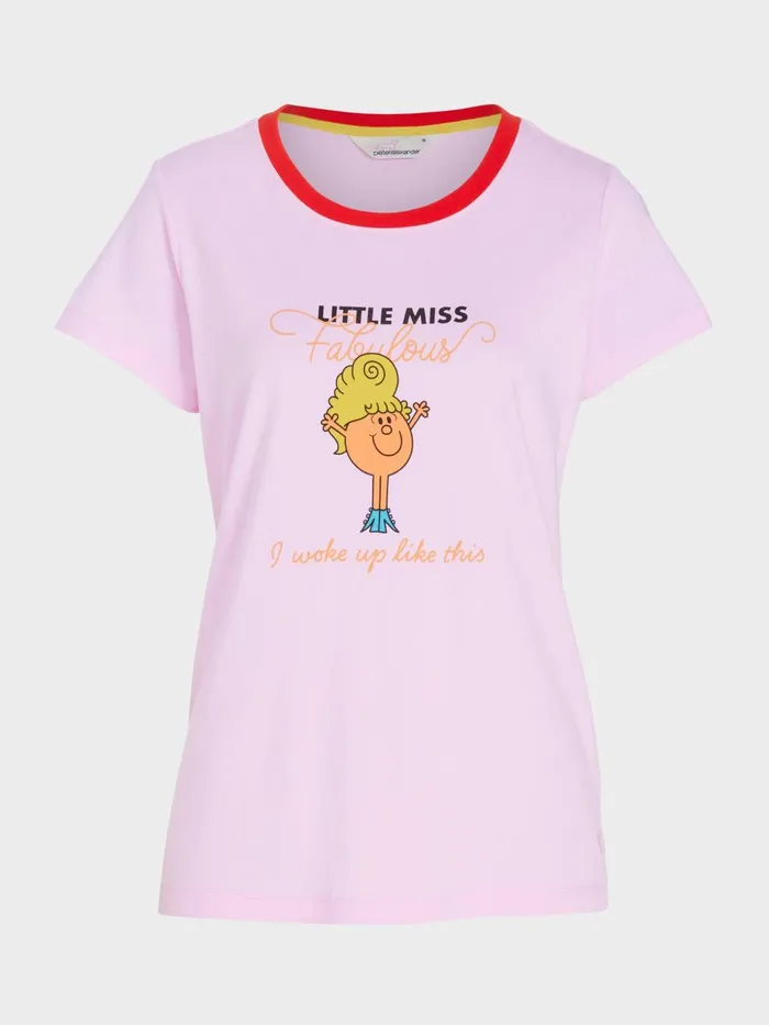 Women Little Miss Fabulous Tee Pink Peter Alexander Tops