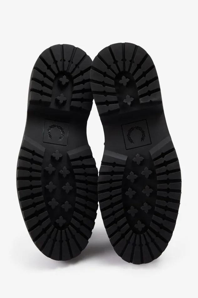 Women Loafer Black Fred Perry Shoes