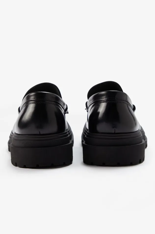 Women Loafer Black Fred Perry Shoes