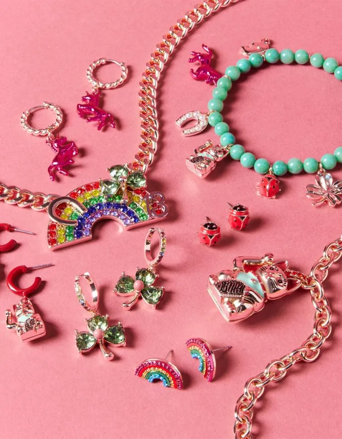 Women LUCKING OUT CHARM BRACELET MULTI Betsey Johnson Women LUCKING OUT CHARM BRACELET MULTI Betsey Johnson
