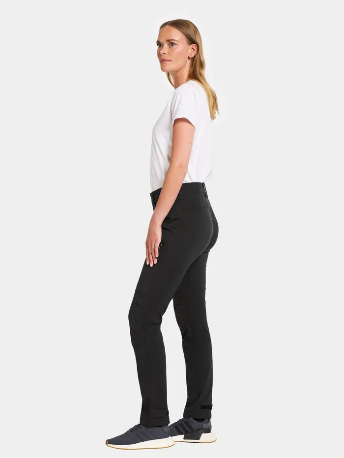 Women Lynx Pants Black Didriksons Walking Trousers