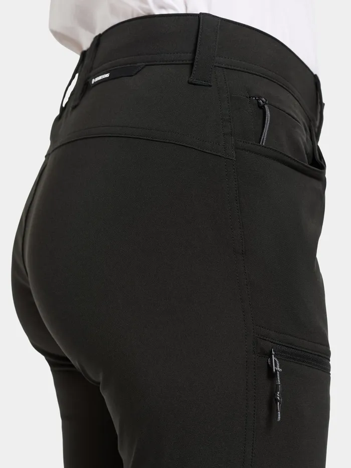 Women Lynx Pants Black Didriksons Walking Trousers