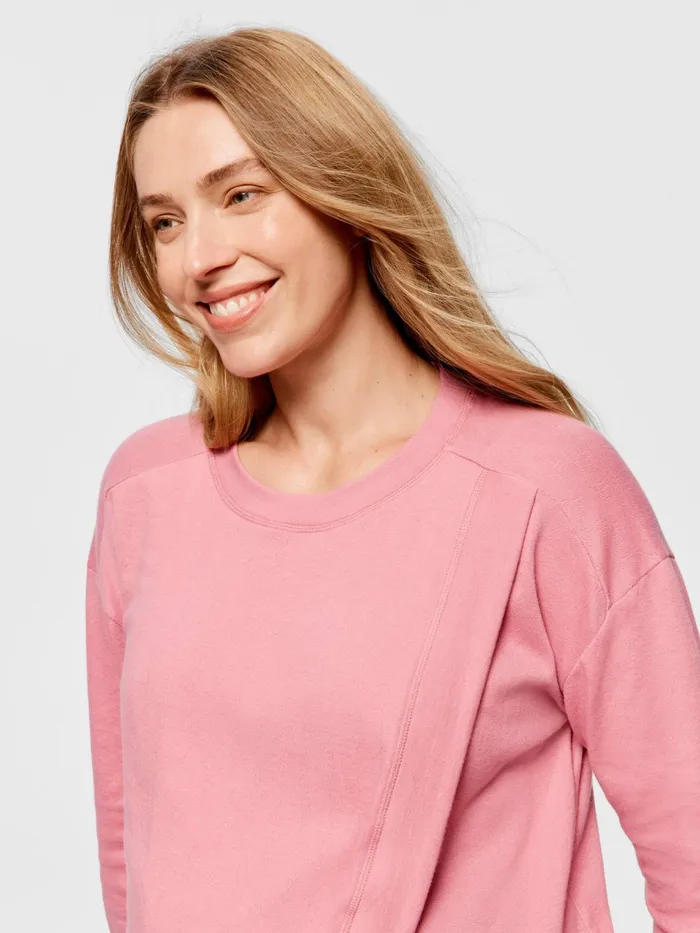 Women Maternity Pointelle Long Sleeve Pj Set Rose Peter Alexander Maternity