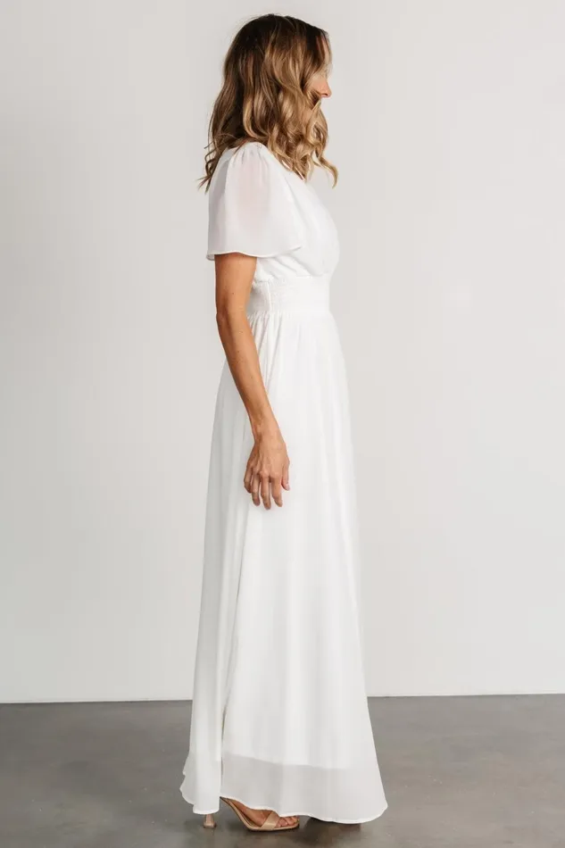 Women Maxi Dresses Baltic Born Birdie Maxi Dress White