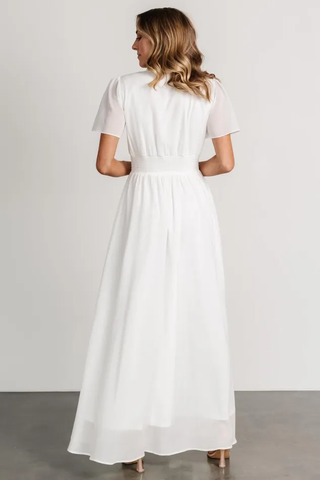 Women Maxi Dresses Baltic Born Birdie Maxi Dress White