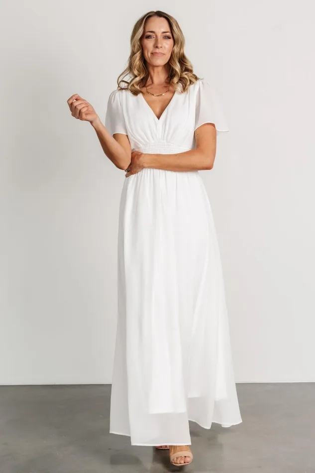Women Maxi Dresses Baltic Born Birdie Maxi Dress White