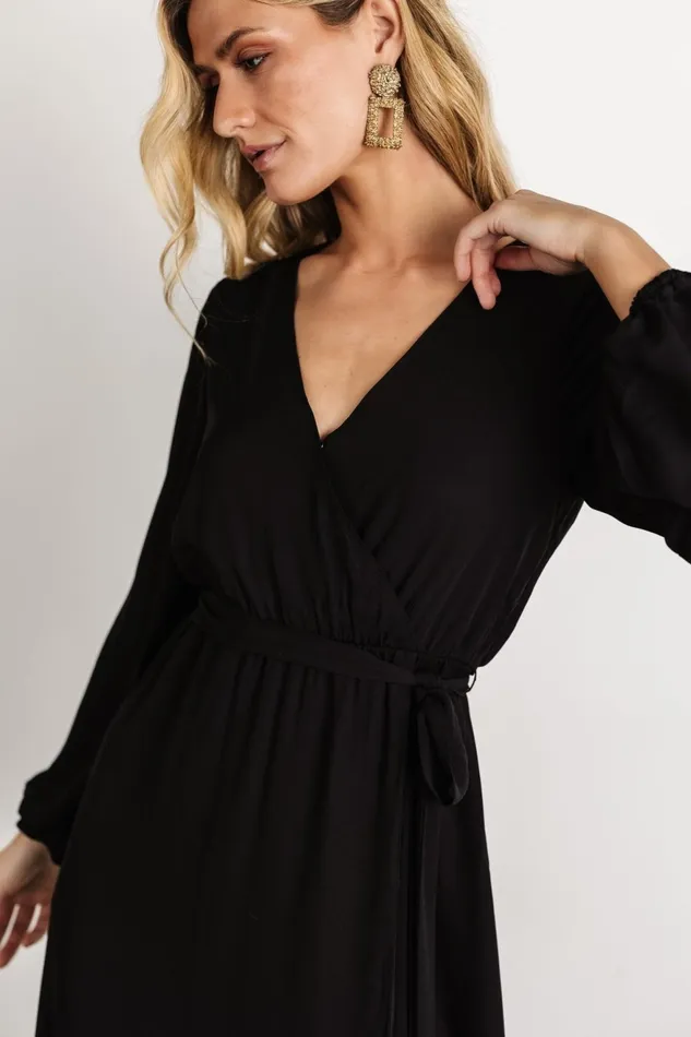 Women Maxi Dresses Baltic Born Breanne Faux Wrap Maxi Dress Black Women Maxi Dresses Baltic Born Breanne Faux Wrap Maxi Dress Black