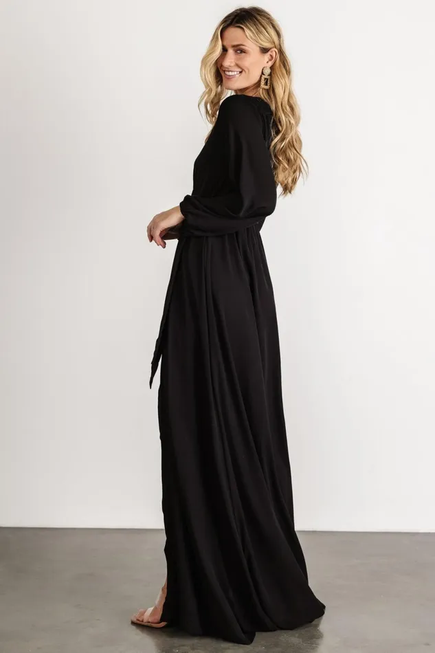 Women Maxi Dresses Baltic Born Breanne Faux Wrap Maxi Dress Black Women Maxi Dresses Baltic Born Breanne Faux Wrap Maxi Dress Black