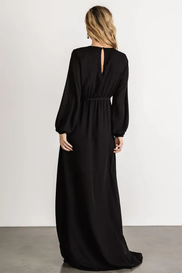 Women Maxi Dresses Baltic Born Breanne Faux Wrap Maxi Dress Black Women Maxi Dresses Baltic Born Breanne Faux Wrap Maxi Dress Black