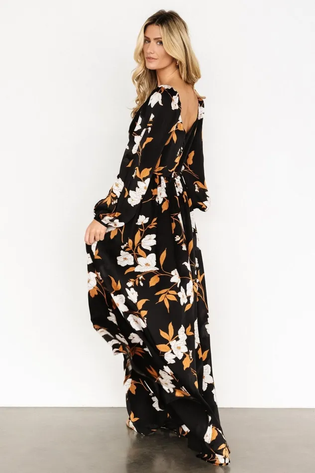 Women Maxi Dresses Baltic Born Tristan Maxi Dress Black Floral Women Maxi Dresses Baltic Born Tristan Maxi Dress Black Floral