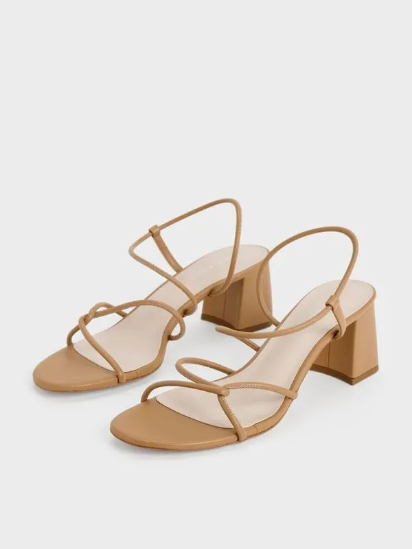 Women Meadow Strappy Block Heel Sandals 8211 Camel CHARLES and KEITH Heels Women Meadow Strappy Block Heel Sandals 8211 Camel CHARLES and KEITH Heels