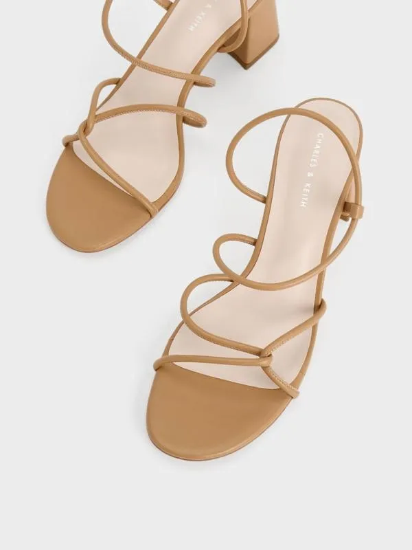 Women Meadow Strappy Block Heel Sandals 8211 Camel CHARLES and KEITH Heels Women Meadow Strappy Block Heel Sandals 8211 Camel CHARLES and KEITH Heels