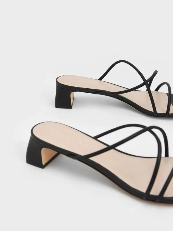 Women Meadow Strappy Toe Ring Sandals 8211 Black CHARLES and KEITH Sandals Women Meadow Strappy Toe Ring Sandals 8211 Black CHARLES and KEITH Sandals