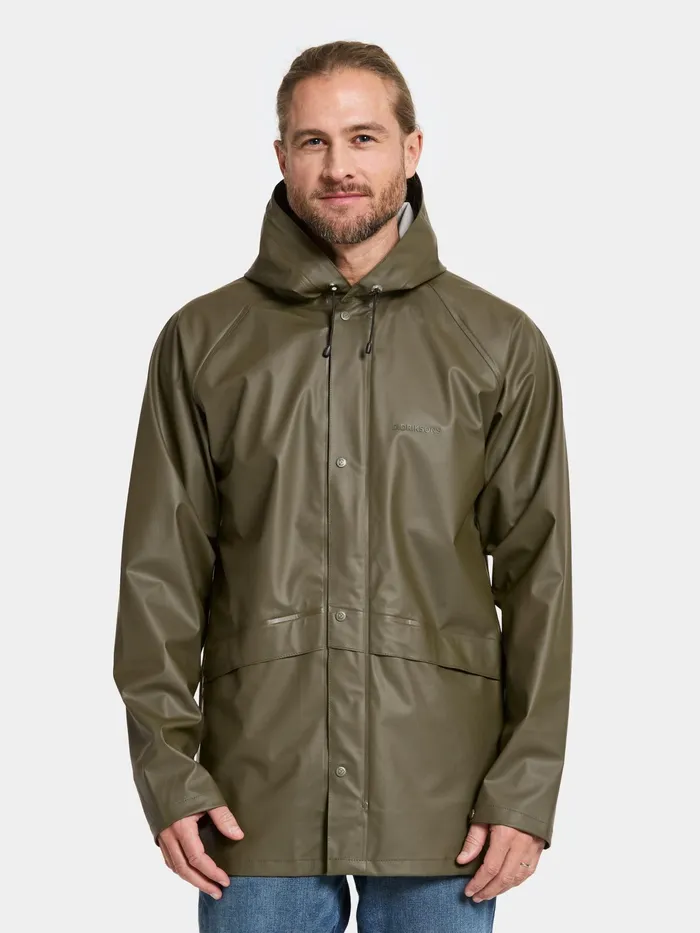 WomenMen Avon Unisex Jacket Galon Fog Green Didriksons Waterproof Jackets