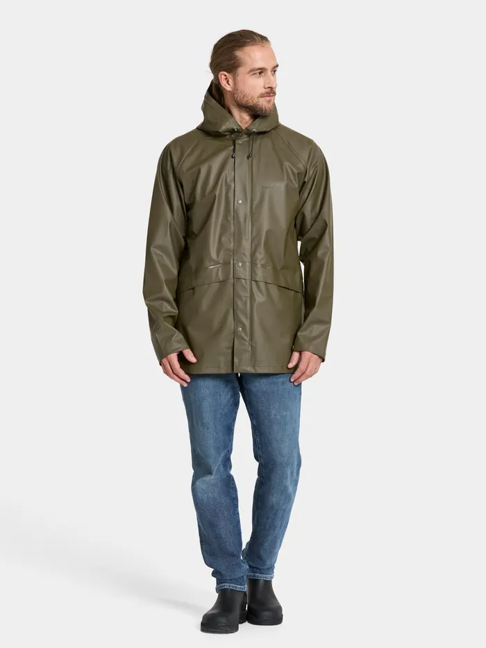 WomenMen Avon Unisex Jacket Galon Fog Green Didriksons Waterproof Jackets