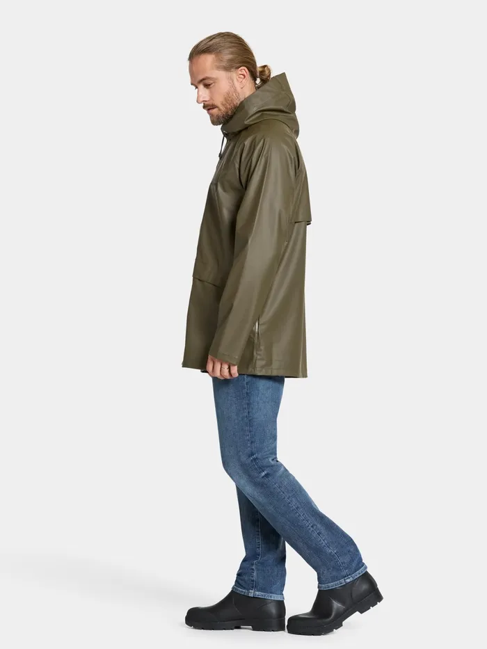WomenMen Avon Unisex Jacket Galon Fog Green Didriksons Waterproof Jackets