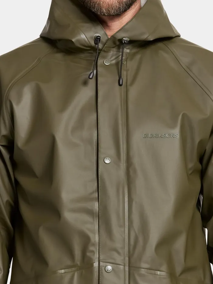 WomenMen Avon Unisex Jacket Galon Fog Green Didriksons Waterproof Jackets