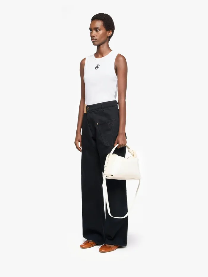 WomenMen Corner Bag JW Anderson JWA CORNER BAG 8211 LEATHER CROSSBODY BAG Off White WomenMen Corner Bag JW Anderson JWA CORNER BAG 8211 LEATHER CROSSBODY BAG Off White