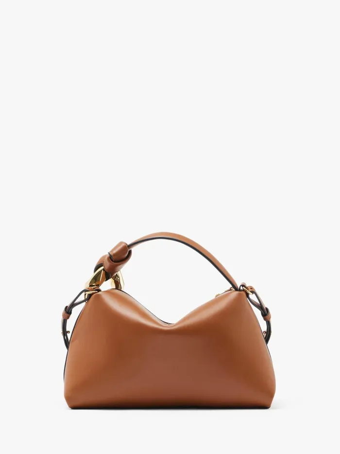 WomenMen Corner Bag JW Anderson JWA CORNER BAG 8211 LEATHER TOP HANDLE BAG Tan