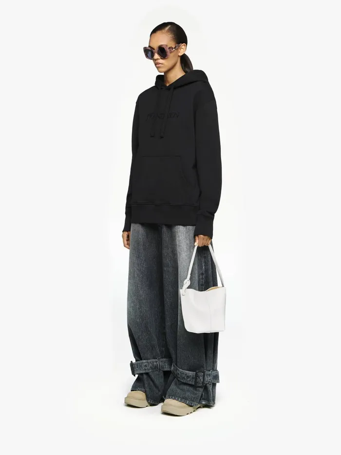 WomenMen Corner Bag JW Anderson SMALL JWA CORNER BUCKET 8211 LEATHER BUCKET BAG Off White WomenMen Corner Bag JW Anderson SMALL JWA CORNER BUCKET 8211 LEATHER BUCKET BAG Off White