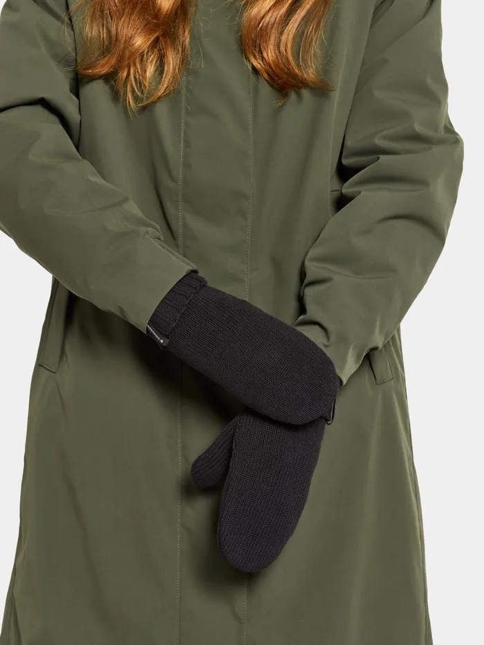 WomenMen Kaj Mittens Black Didriksons Gloves and Scarves