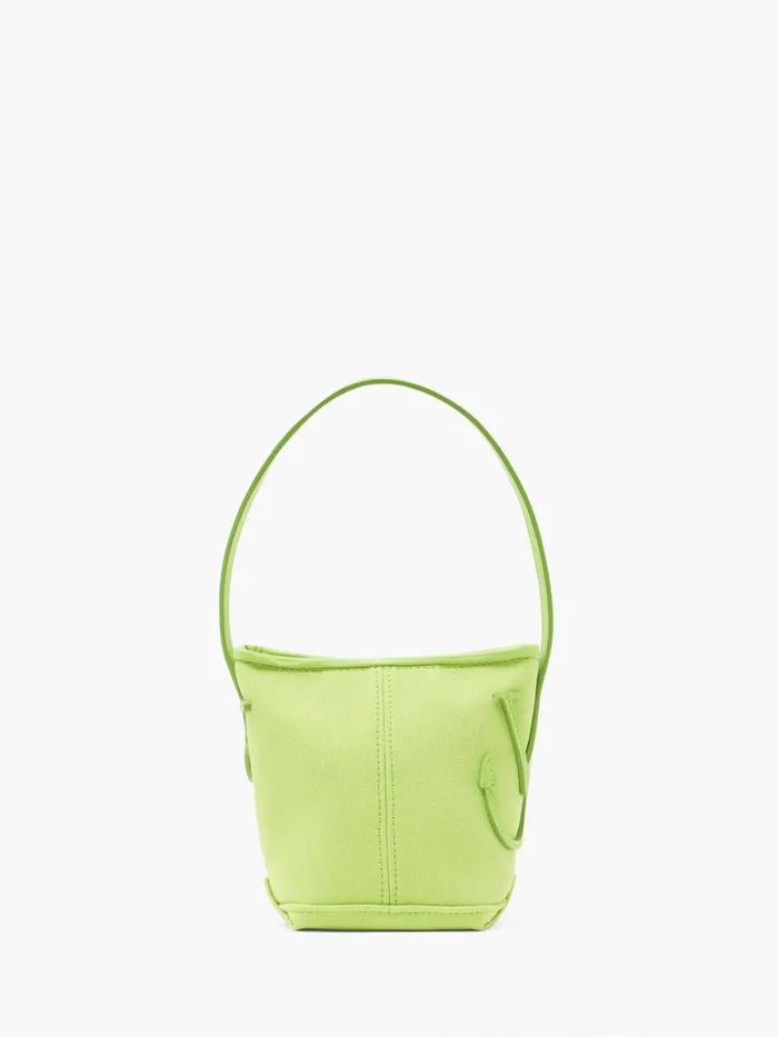 WomenMen Mini Bags and Clutches JW Anderson MINI ANCHOR HOBO 8211 COTTON CANVAS HANDLE BAG Lime WomenMen Mini Bags and Clutches JW Anderson MINI ANCHOR HOBO 8211 COTTON CANVAS HANDLE BAG Lime