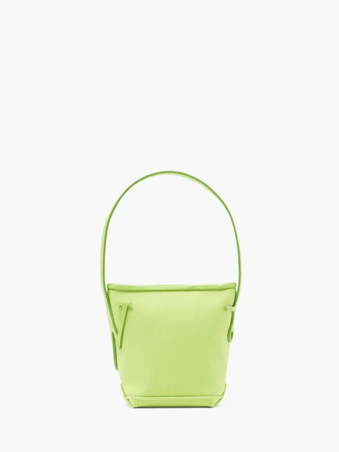 WomenMen Mini Bags and Clutches JW Anderson MINI ANCHOR HOBO 8211 COTTON CANVAS HANDLE BAG Lime WomenMen Mini Bags and Clutches JW Anderson MINI ANCHOR HOBO 8211 COTTON CANVAS HANDLE BAG Lime