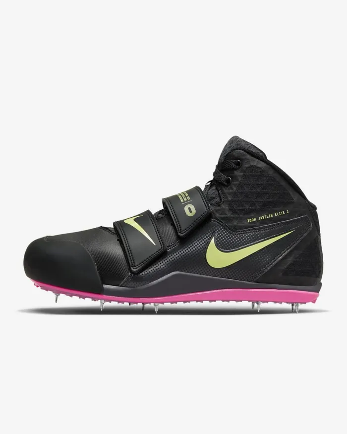 WomenMen Nike All Shoes Zoom Javelin Elite 3 Blackanthracitelight Lemon Twistfierce Pink