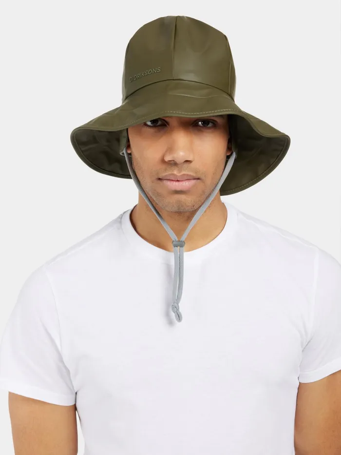WomenMen Southwest Hat Galon Fog Green Didriksons Waterproof Hats