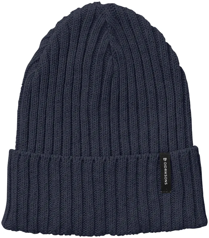 WomenMenYouth Laken Beanie Dark Night Blue Didriksons Hats and Caps