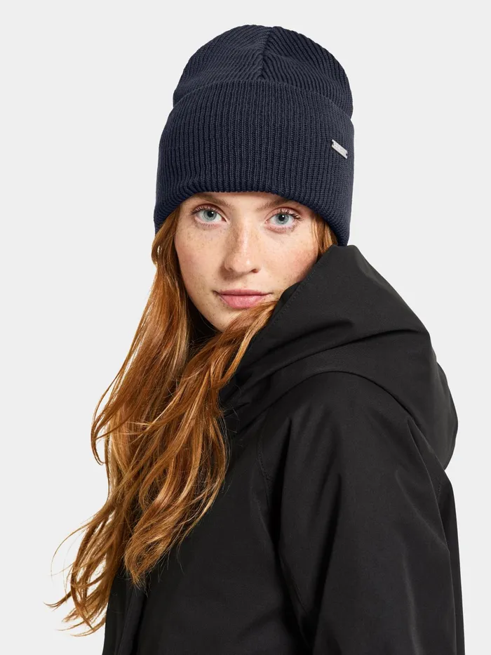 WomenMenYouth River Beanie Dark Night Blue Didriksons Hats and Caps