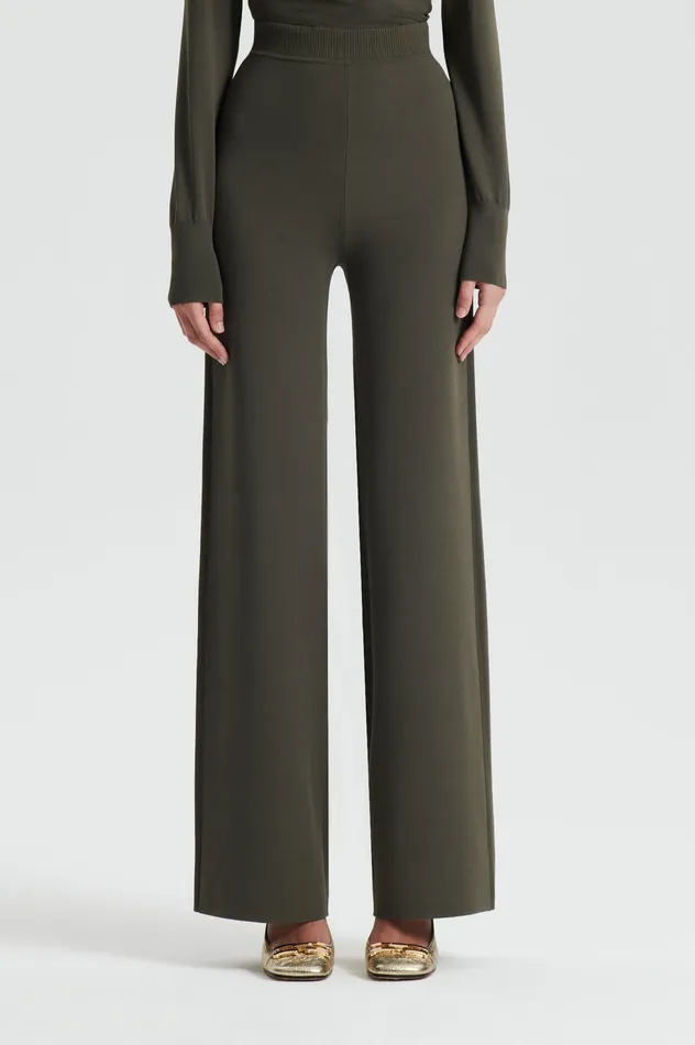 Women MICRO CREPE KNIT TROUSER SAFARI Trousers Scanlan Theodore