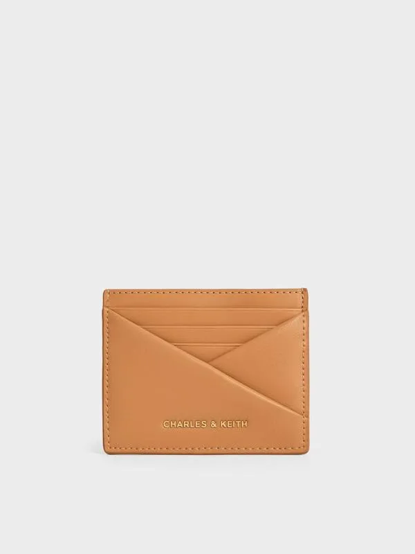 Women Midori Geometric Card Holder 8211 Toffee CHARLES and KEITH Card Holders