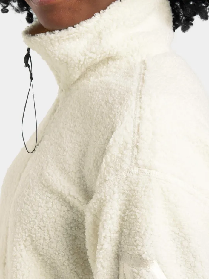 Women Monia Half Zip White Foam Didriksons Spring Jackets