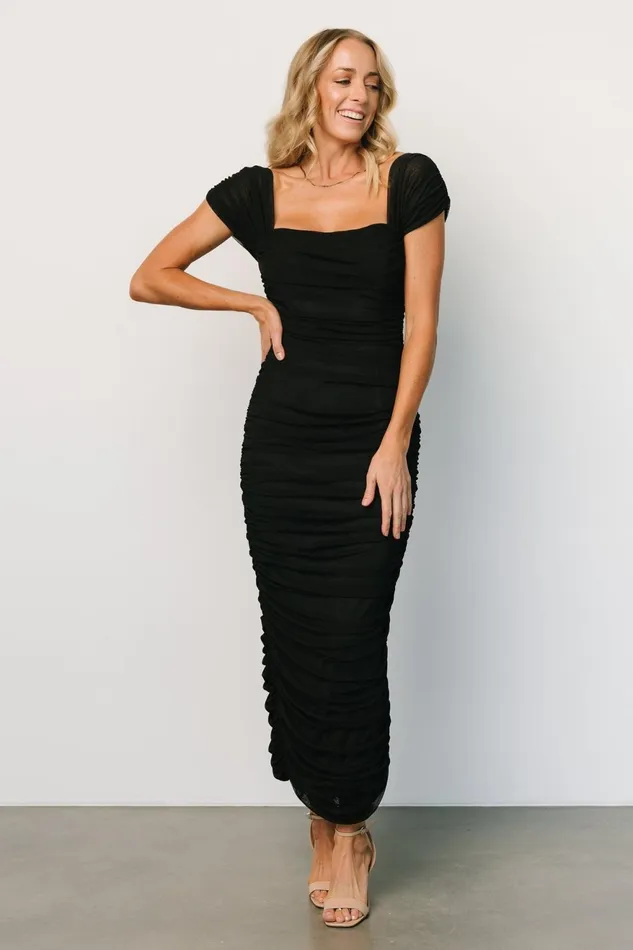 Women Mother Of The Bride Baltic Born Alessandra Mesh Midi Dress Black Women Mother Of The Bride Baltic Born Alessandra Mesh Midi Dress Black