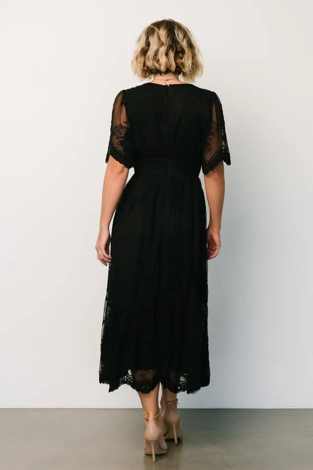 Women Mother Of The Bride Baltic Born Clarisa Lace Midi Dress Black Women Mother Of The Bride Baltic Born Clarisa Lace Midi Dress Black