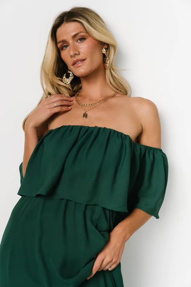 Women Mother Of The Bride Baltic Born Diana Off Shoulder Maxi Dress Emerald Women Mother Of The Bride Baltic Born Diana Off Shoulder Maxi Dress Emerald