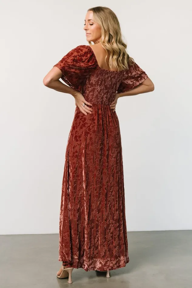 Women Mother Of The Bride Baltic Born Everley Velvet Maxi Dress Cinnamon Women Mother Of The Bride Baltic Born Everley Velvet Maxi Dress Cinnamon