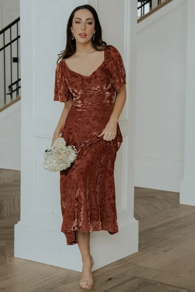 Women Mother Of The Bride Baltic Born Everley Velvet Maxi Dress Cinnamon Women Mother Of The Bride Baltic Born Everley Velvet Maxi Dress Cinnamon