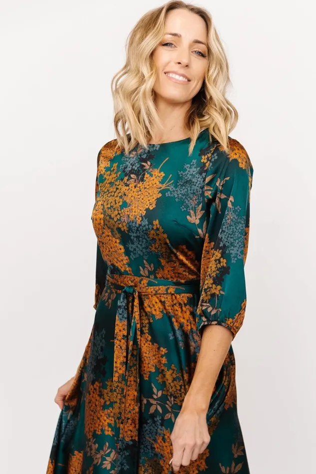 Women Mother Of The Bride Baltic Born Paula Satin Maxi Dress Jade Multi Women Mother Of The Bride Baltic Born Paula Satin Maxi Dress Jade Multi