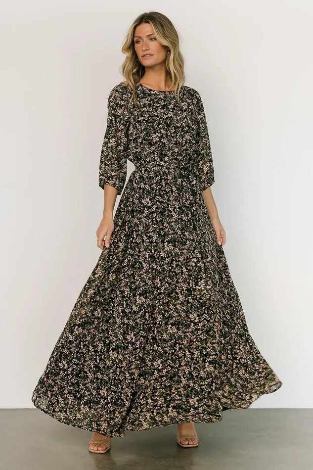 Women Mother Of The Bride Baltic Born Rebecca Maxi Dress Black Floral Women Mother Of The Bride Baltic Born Rebecca Maxi Dress Black Floral
