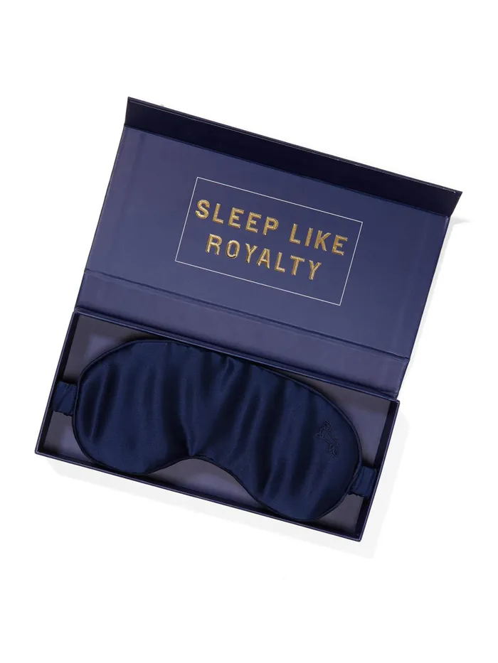 Women Mulberry Silk Eye Mask Navy Peter Alexander Silk