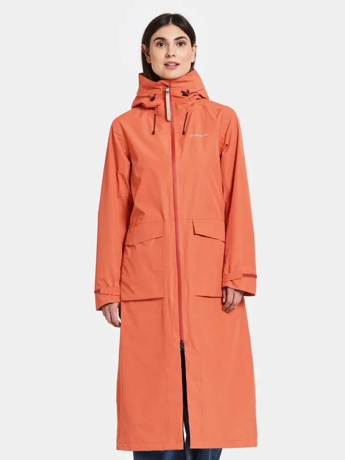 Women Nadja Parka Long Brique Red Didriksons Spring Jackets