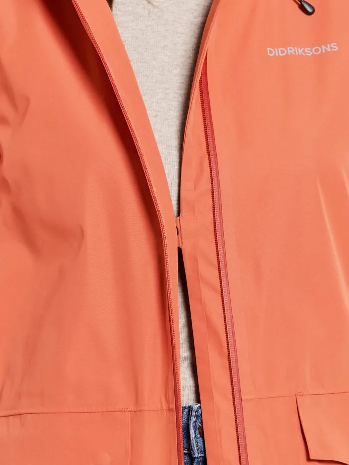 Women Nadja Parka Long Brique Red Didriksons Spring Jackets