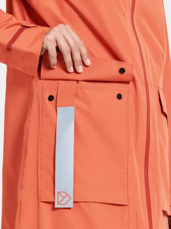 Women Nadja Parka Long Brique Red Didriksons Spring Jackets